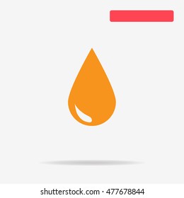 Drop icon. Vector concept illustration for design.
