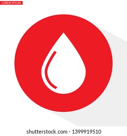 drop icon. Vector Eps 10 . Lorem Ipsum Flat Design 