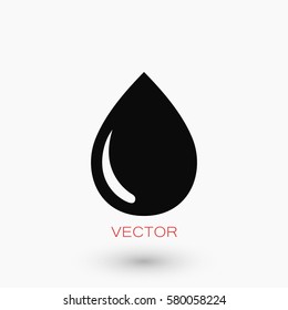 drop icon vector, flat design best vector icon