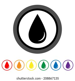 Drop icon. Vector illustration