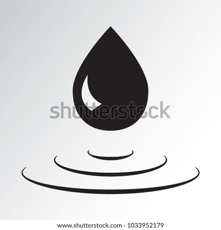 Drop icon. Vector illustration