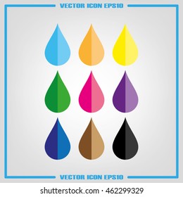 Drop icon. Vector illustration eps10.