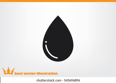 drop icon vector illustration eps10. Isolated badge for website or app - stock infographics