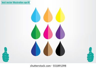 Drop icon. Vector illustration eps10.
