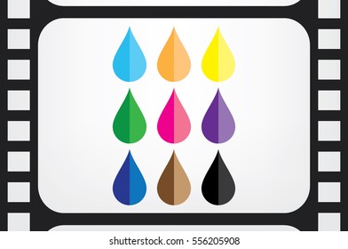 Drop icon. Vector illustration eps10.