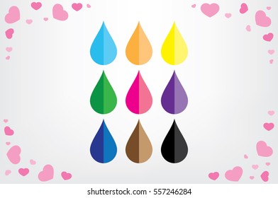 Drop icon. Vector illustration eps10.