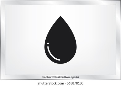 drop icon vector illustration eps10. Isolated badge for website or app - stock infographics