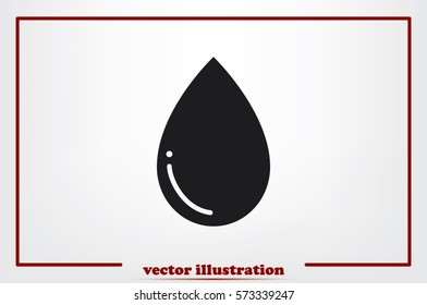 drop icon vector illustration eps10. Isolated badge for website or app - stock infographics