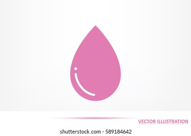 drop icon vector illustration eps10. Isolated badge for website or app - stock infographics