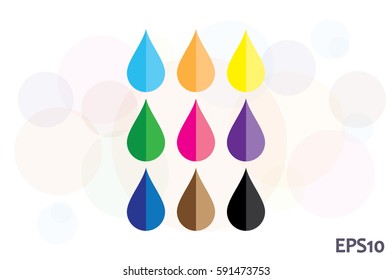 Drop icon. Vector illustration eps10.