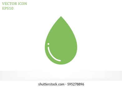 drop icon vector illustration eps10. Isolated badge for website or app - stock infographics.