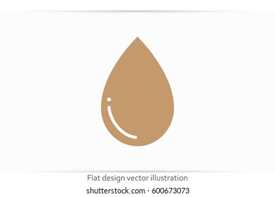drop icon vector illustration eps10. Isolated badge for website or app - stock infographics