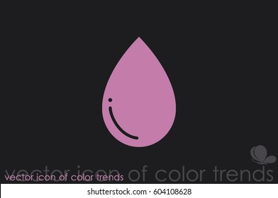 drop icon vector illustration eps10. Isolated badge for website or app - stock infographics.