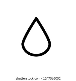 Drop icon, vector illustration. Flat design style. vector drop icon illustration isolated on white background, drop icon Eps10. drop icons graphic design vector symbols.