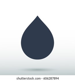 drop icon, vector illustration. Flat design eps 10