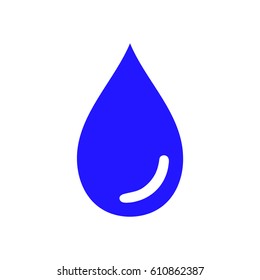 Drop icon, vector illustration. Flat design style