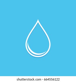 Drop icon, vector illustration. Oil
