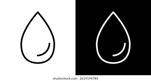 Icono de la gota. Ilustración vectorial, pictograma aislado. editable