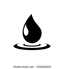 Drop icon. Vector illustration. Rain drop.