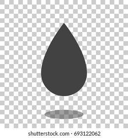 drop icon vector isolated