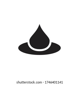 símbolo del vector de icono de caída aislado