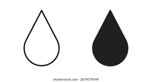 Drop icon vector, sign and symbol for design, website or apps elements.