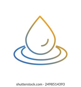 Drop icon vector stock illustration