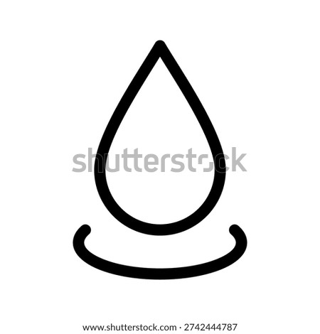 Drop Icon Vector Symbol Design Illustration