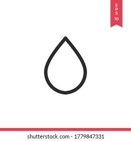 Drop icon vector. Water sign