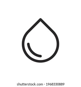 Drop icon vector. Water sign