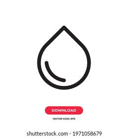 Drop icon vector. Water sign