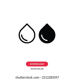 Drop icon vector. Water sign