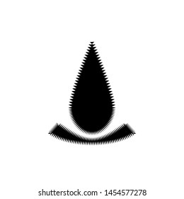 Drop icon. Water element sign