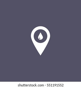 drop icon. water sign