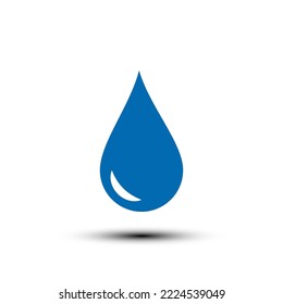 Icono de soltar. señal de caída de agua. ilustración vectorial de diseño plano para web y móvil