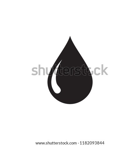 drop icon, drop water icon in trendy flat design 