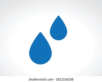 Drop icon. water drop icon vector (blue version)