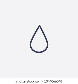 drop icon.Outline drop vector, illustrated icon for modern web and mobile design