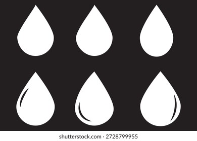 Drop icons. High-quality vector designs