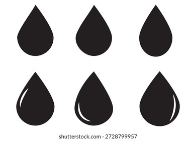 Suelta los iconos. Diseños de Vector de alta calidad