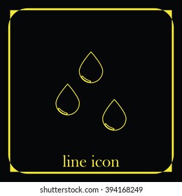 Drop icons set.