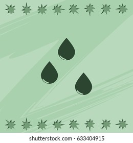 Drop icons set.