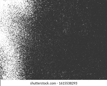Drop ink splashes. Distressed overlay texture of cracked concrete, stone or asphalt. Dirty grainy stamp. White grunge spray. Vector texture