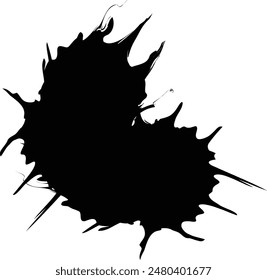 caída de tinta y salpicaduras de agua 