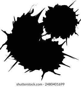 caída de tinta y salpicaduras de agua 