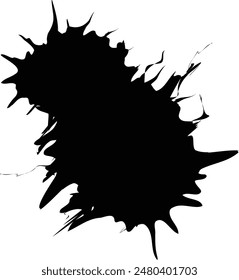 caída de tinta y salpicaduras de agua 