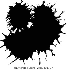 drop ink and water splash mark 