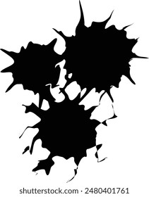 caída de tinta y salpicaduras de agua 