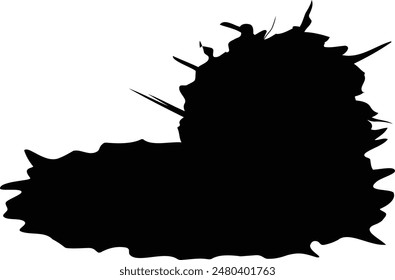 drop ink and water splash mark 