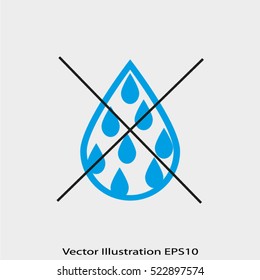 drop irrigation, water, vector icon, eps10